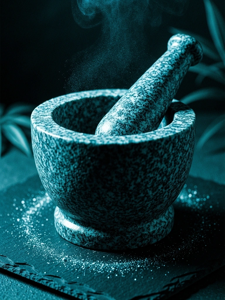 Outils d'apothicaire traditionnel